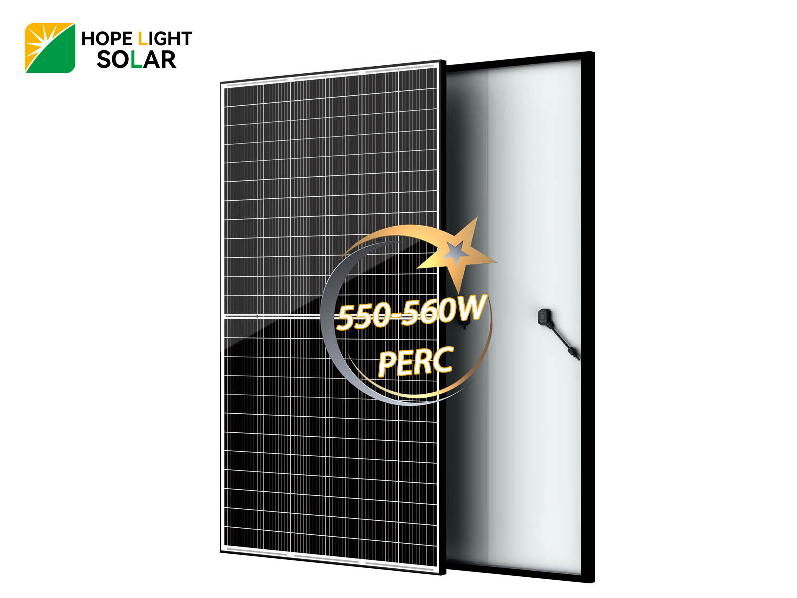 Сонячна панель з одним склом PERC Black Frame 550W 555W